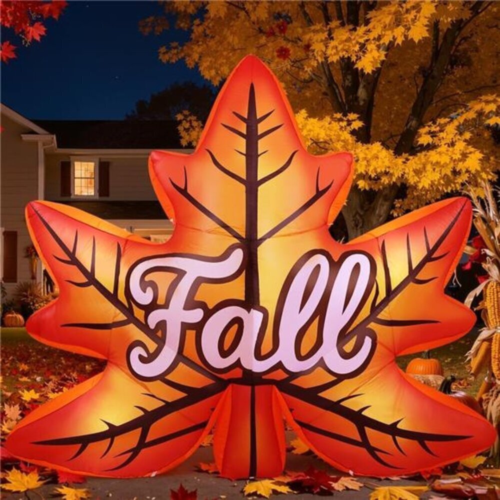8.6 FT Long Fall Inflatable Thanksgiving Inflatables Outdoor Decorations